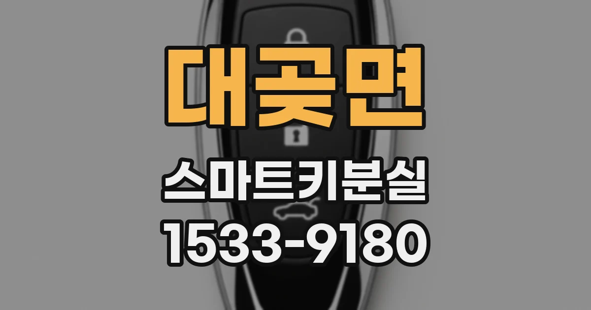 대곶면 스마트키분실