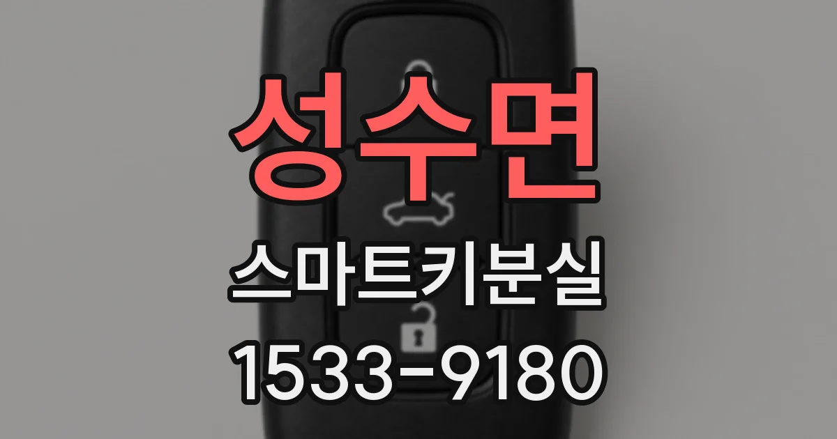 성수면 스마트키분실