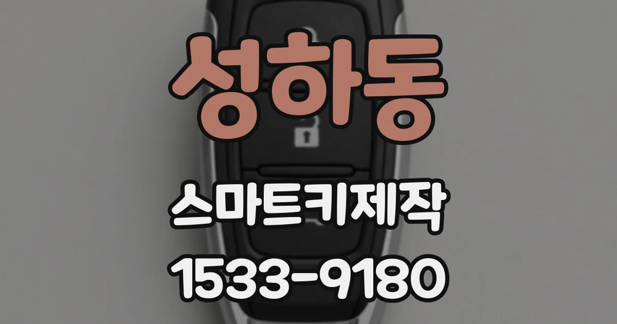 성하동 스마트키제작