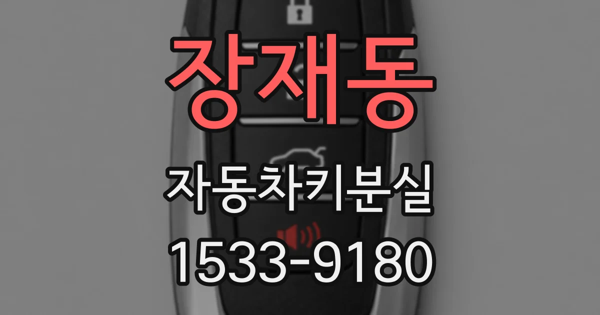 장재동 자동차키분실