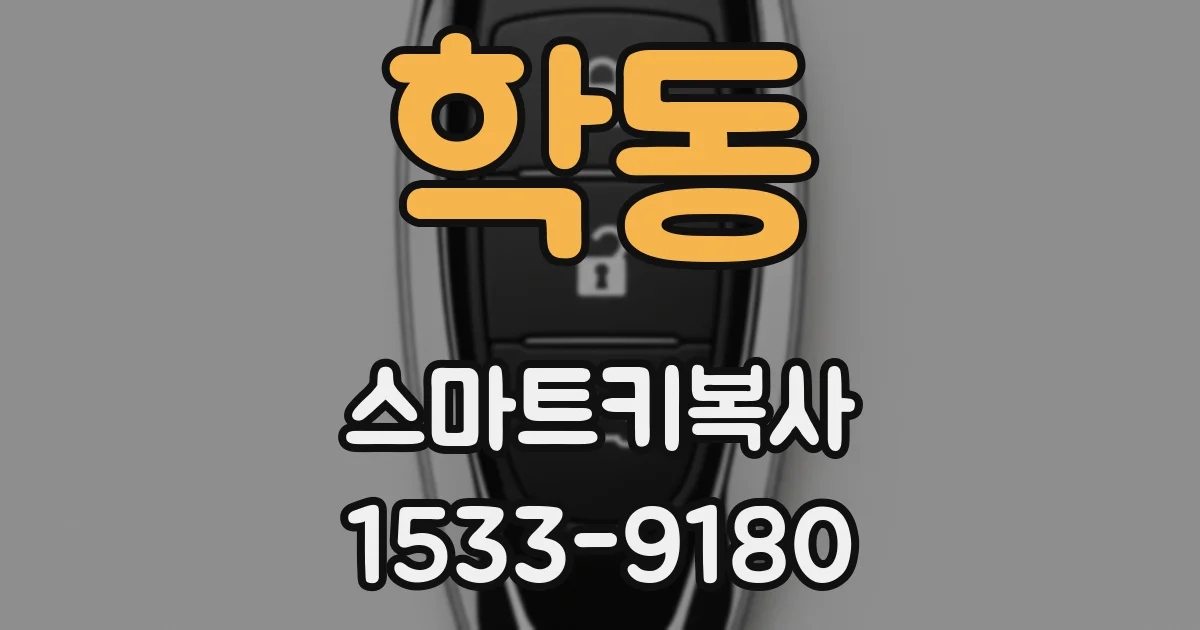 학동 스마트키복사