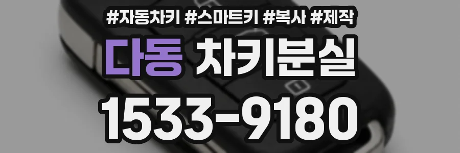 다동 차키분실