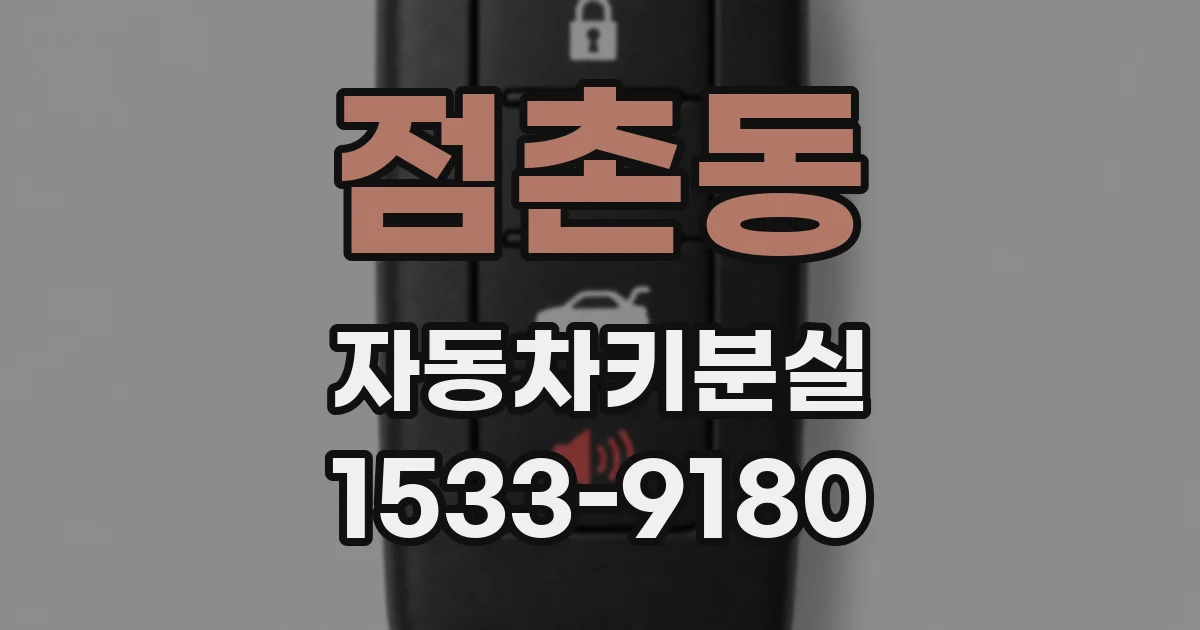 점촌동 자동차키분실