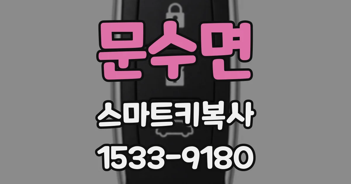 문수면 스마트키복사