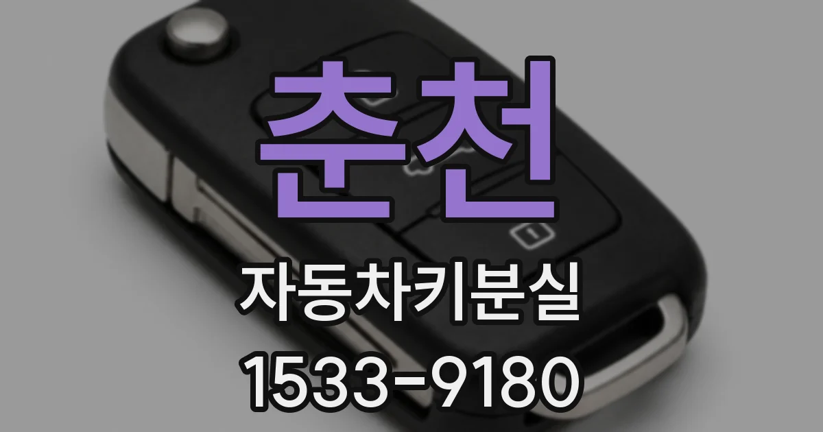 춘천 자동차키분실