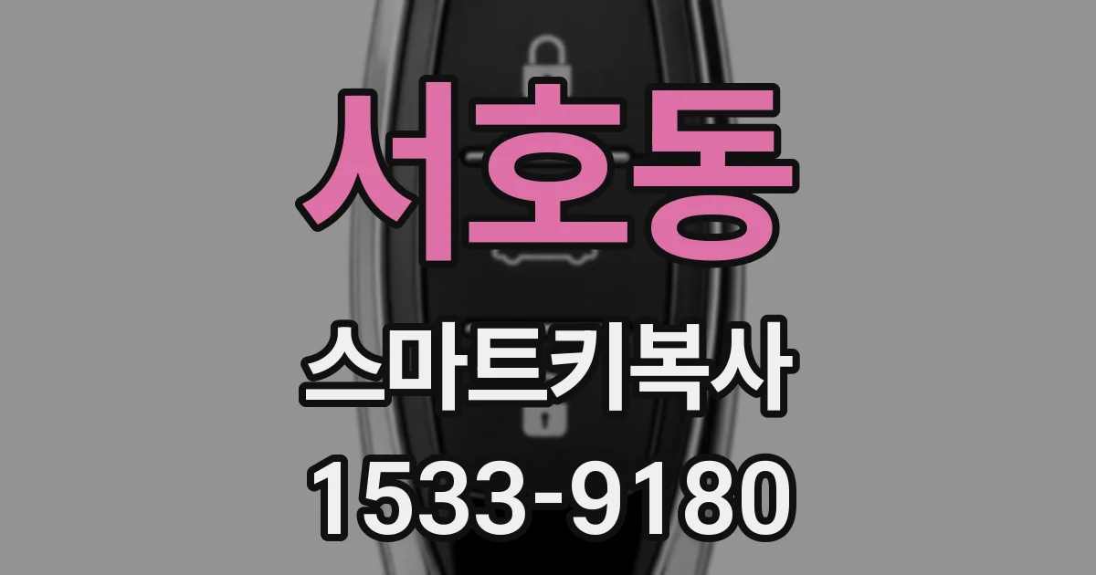 서호동 스마트키복사