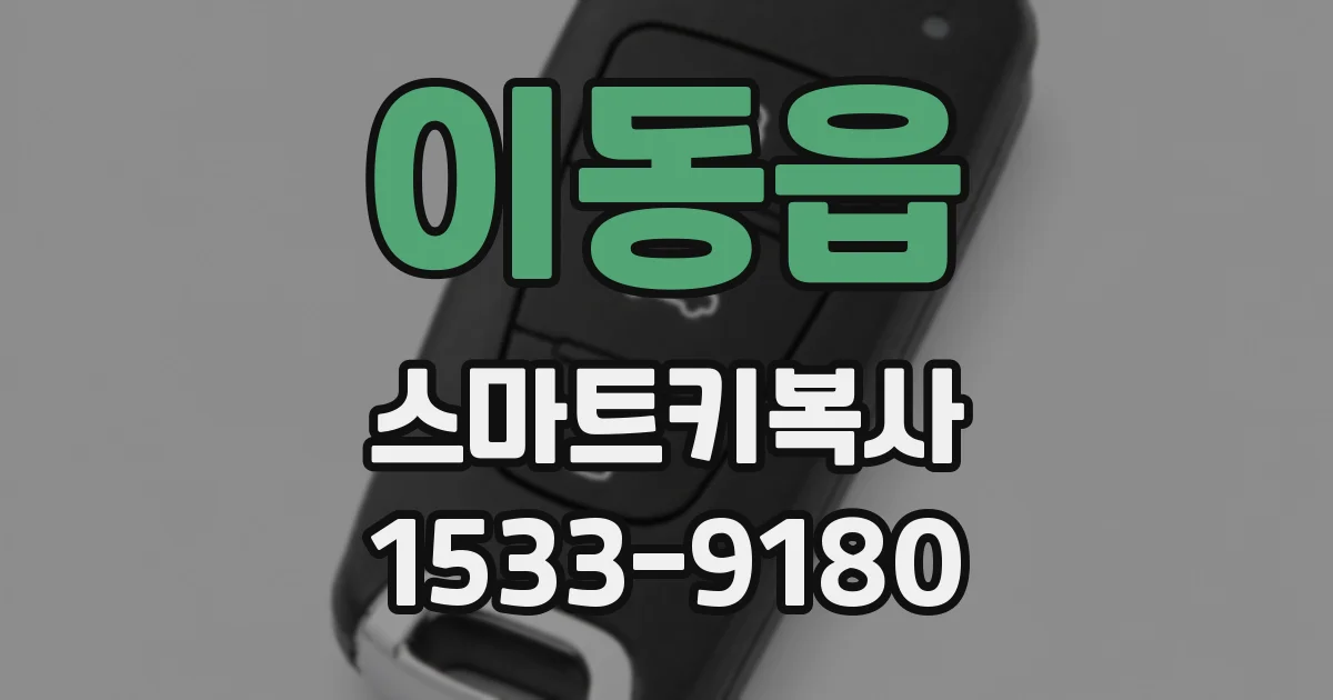 이동읍 스마트키복사