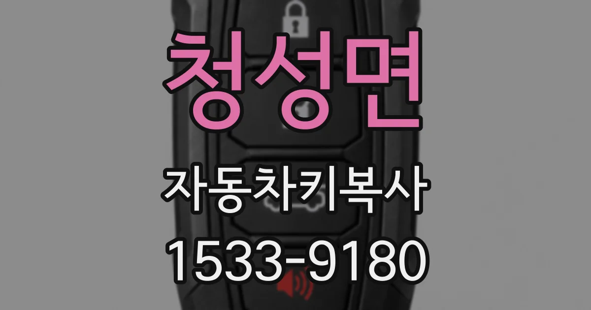 청성면 자동차키복사