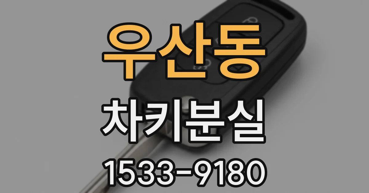 우산동 차키분실