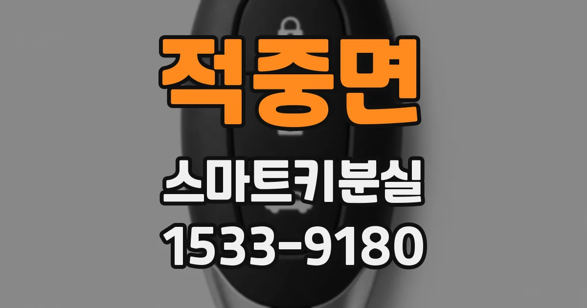 적중면 스마트키분실
