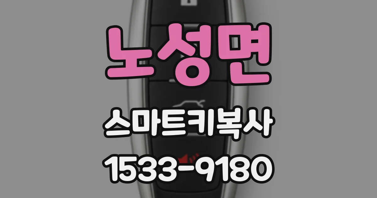 노성면 스마트키복사