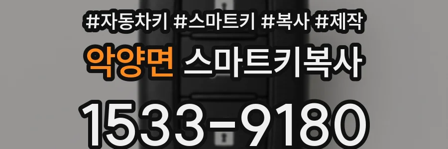 악양면 스마트키복사