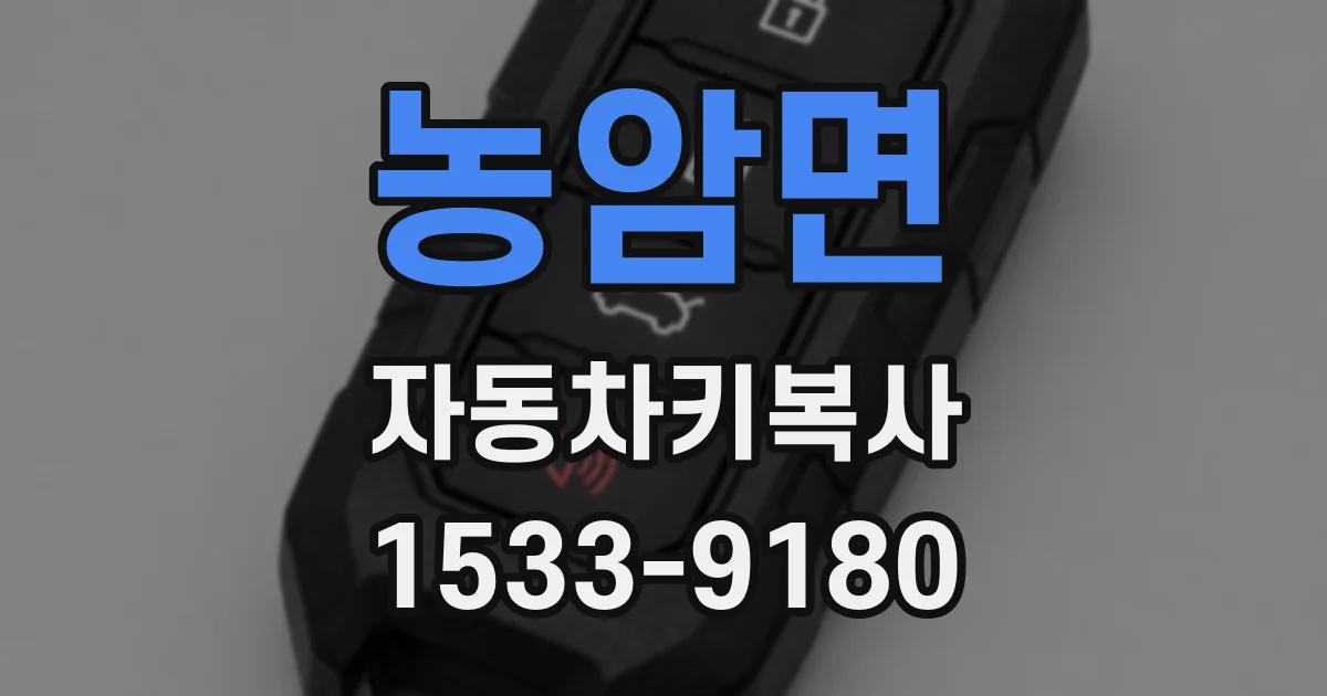 농암면 자동차키복사