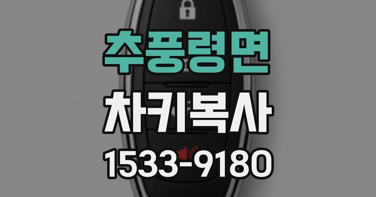 추풍령면 차키복사