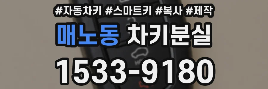 매노동 차키분실