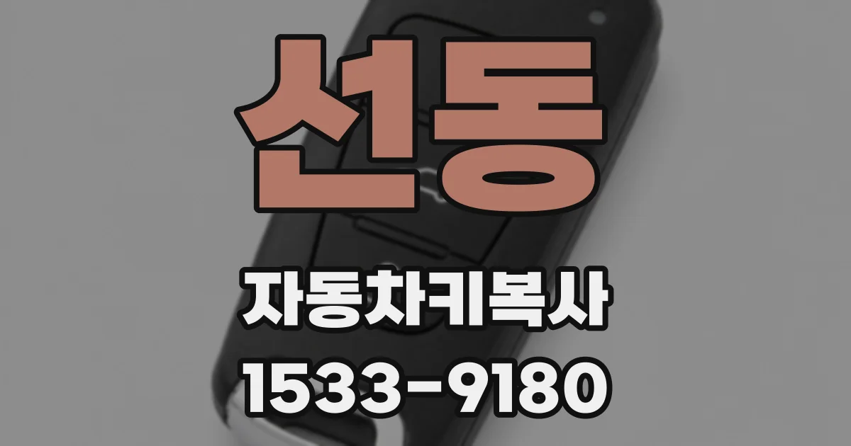 선동 자동차키복사