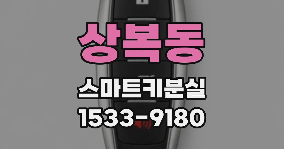 상복동 스마트키분실