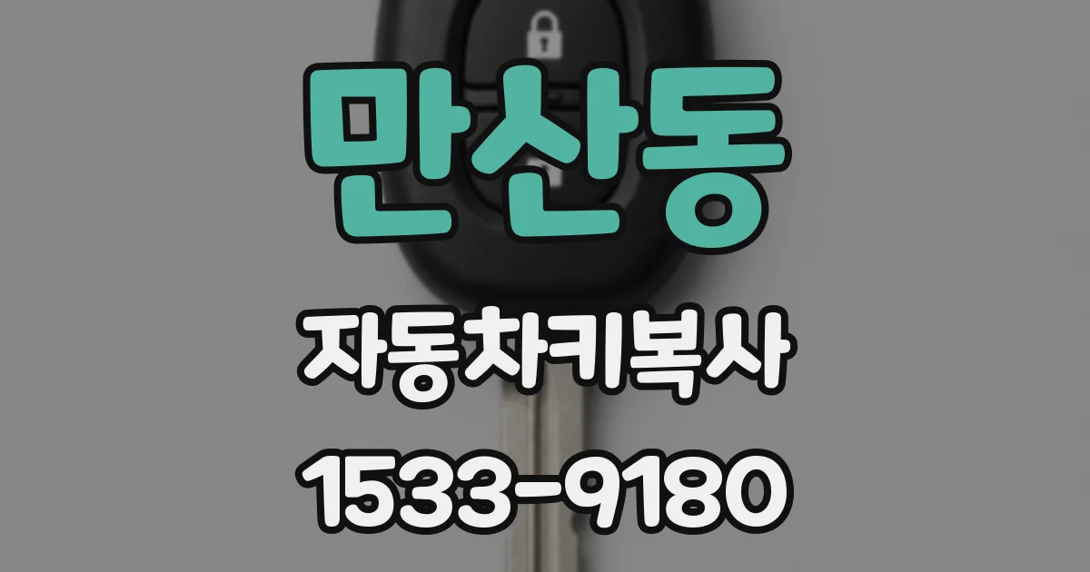 만산동 자동차키복사