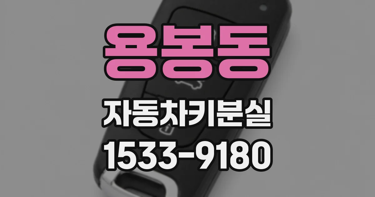 용봉동 자동차키분실