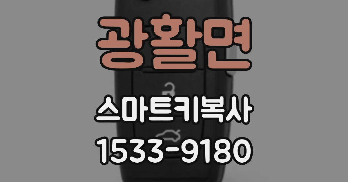 광활면 스마트키복사