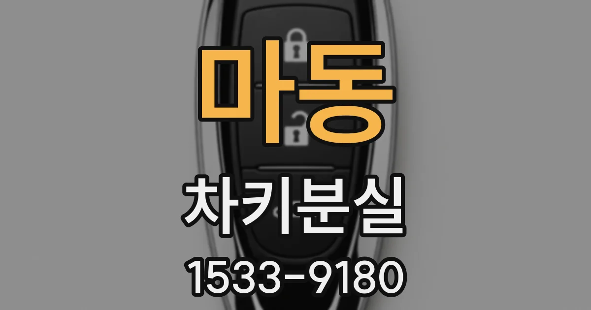 마동 차키분실