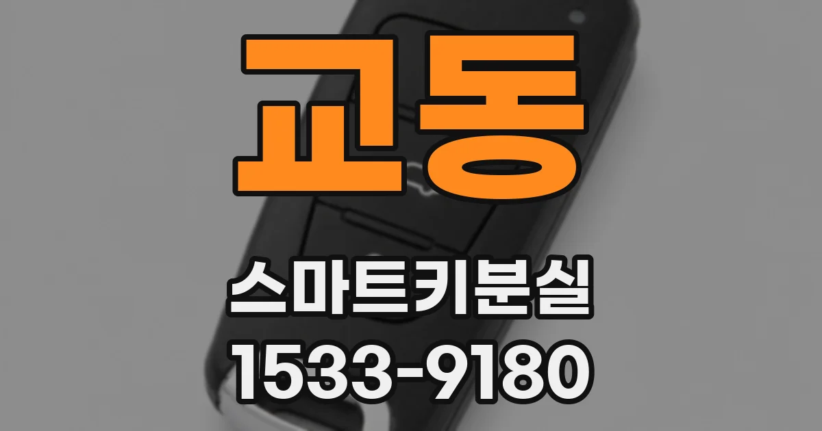 교동 스마트키분실