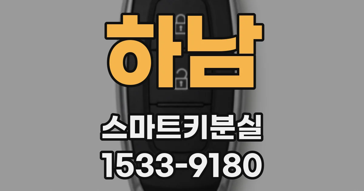 하남 스마트키분실