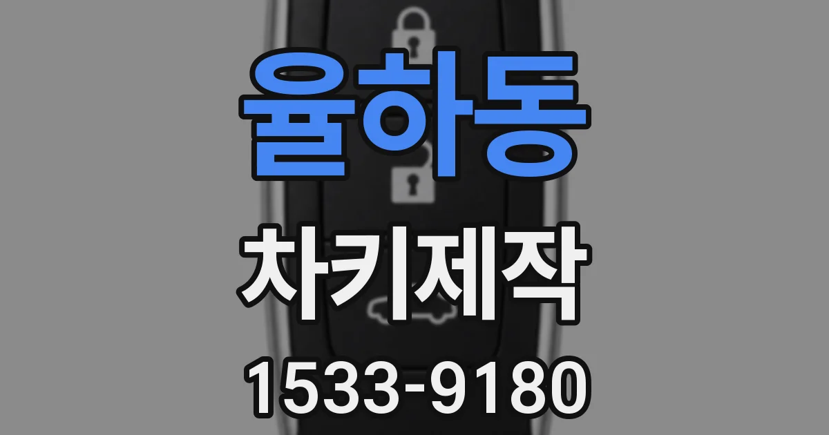 율하동 차키제작