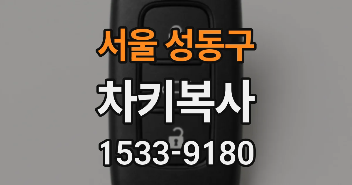 서울 성동구 차키복사