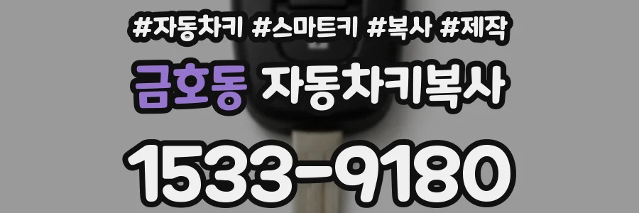 금호동 자동차키복사