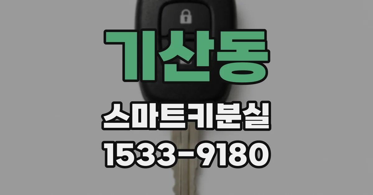 기산동 스마트키분실