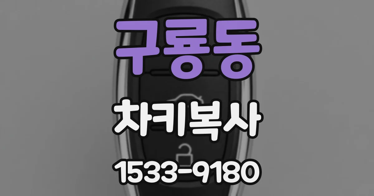 구룡동 차키복사
