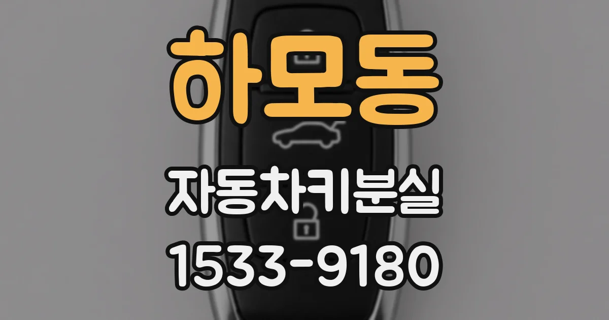 하모동 자동차키분실