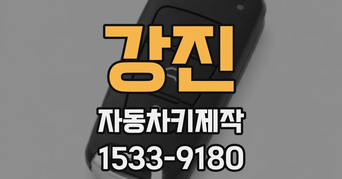 강진 자동차키제작