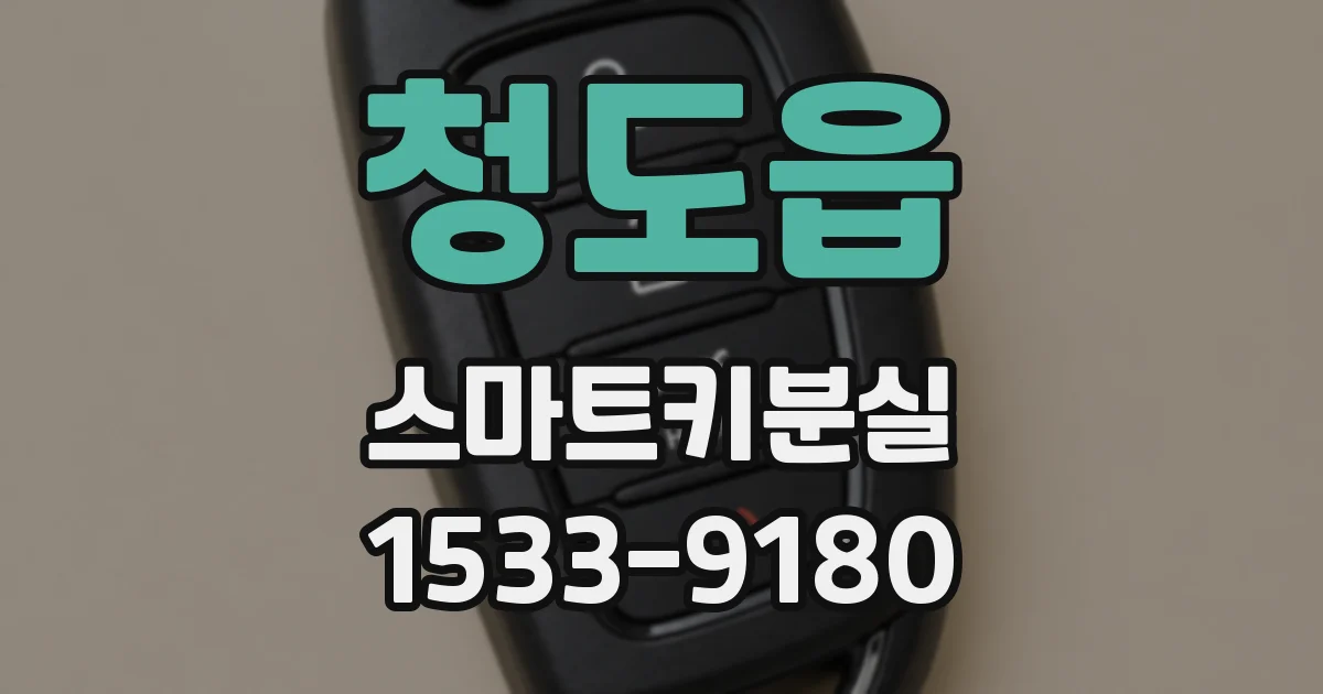 청도읍 스마트키분실