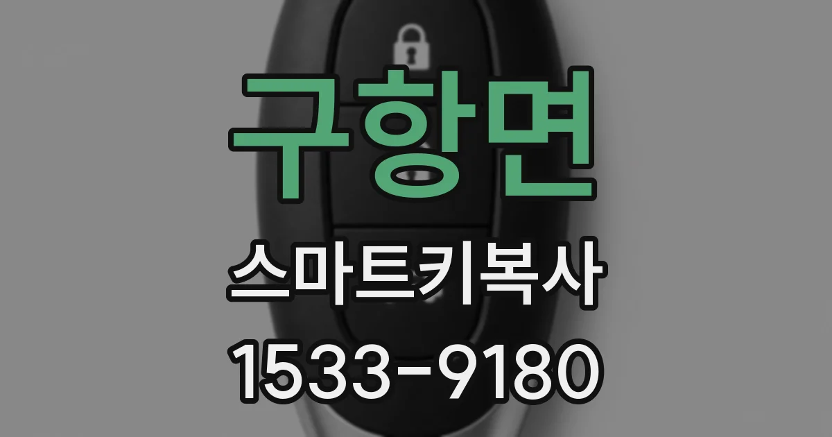 구항면 스마트키복사