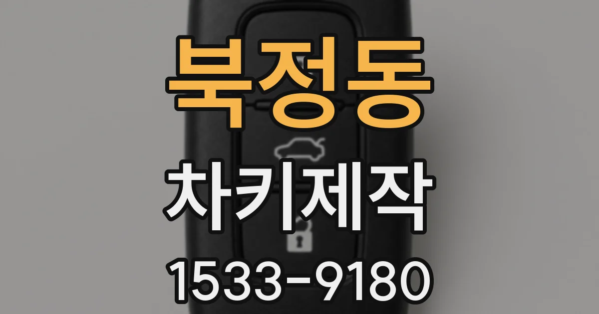북정동 차키제작