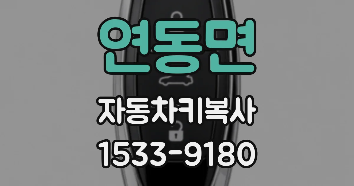 연동면 자동차키복사