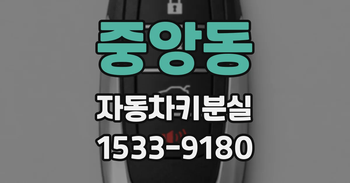 중앙동 자동차키분실