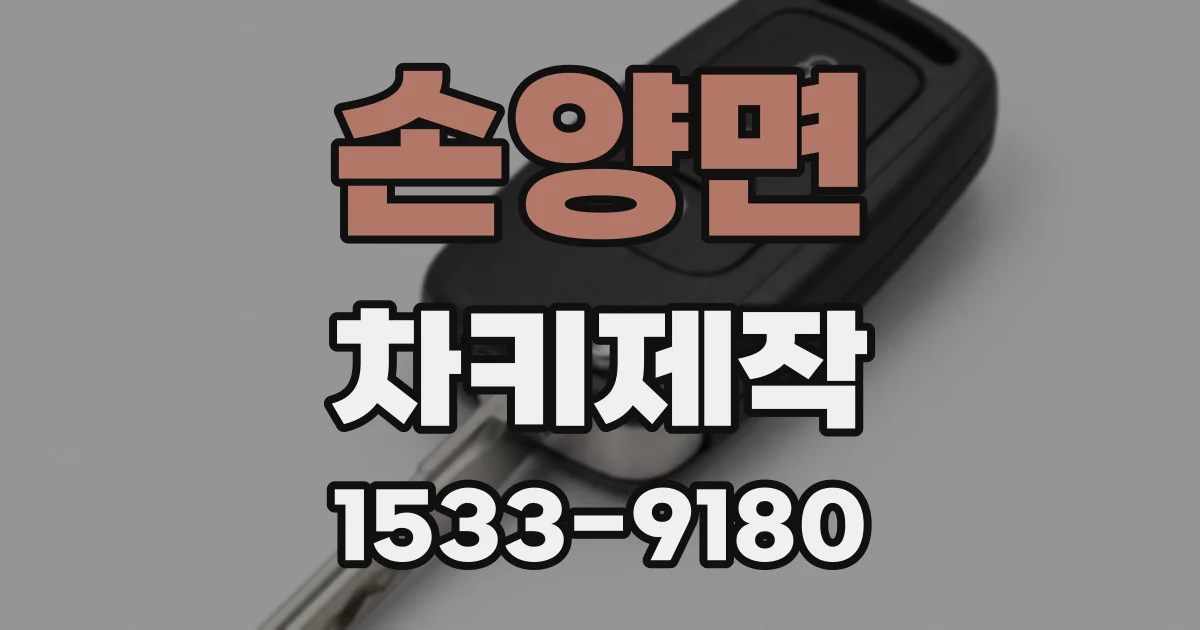손양면 차키제작