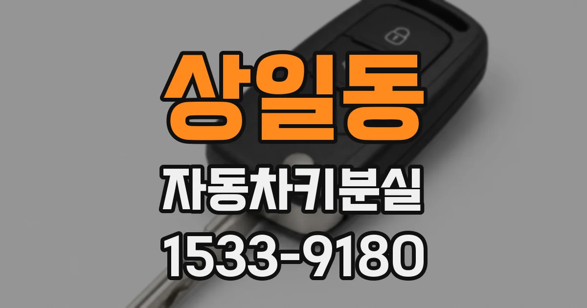 상일동 자동차키분실