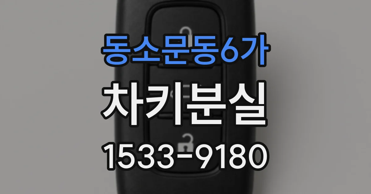 동소문동6가 차키분실