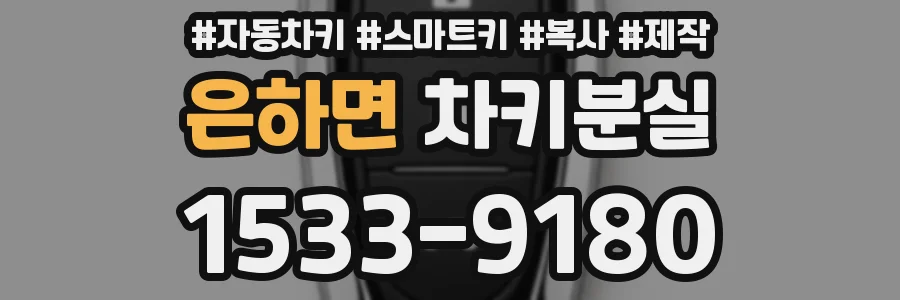 은하면 차키분실