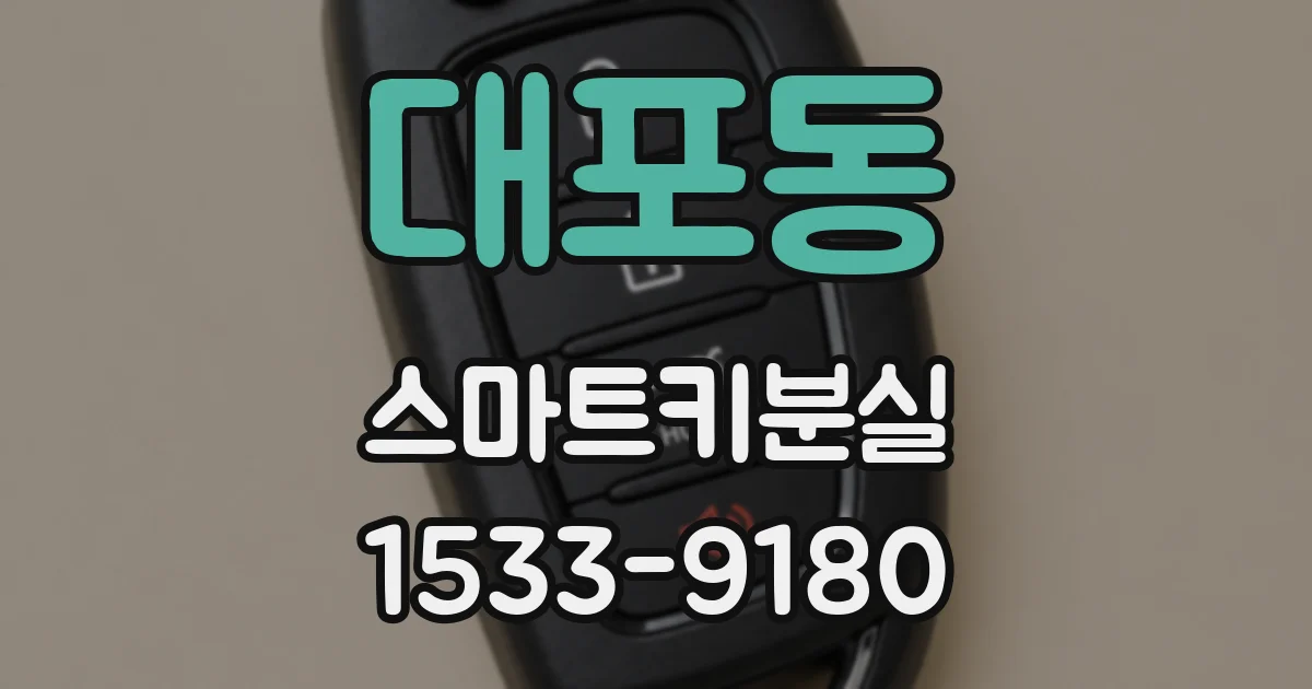대포동 스마트키분실