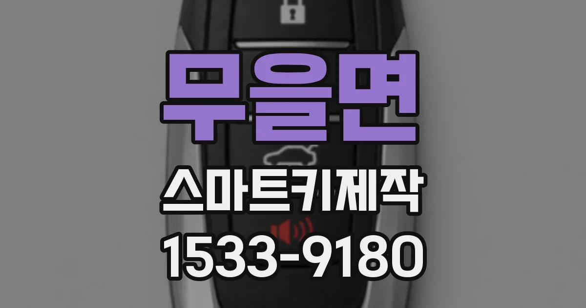 무을면 스마트키제작