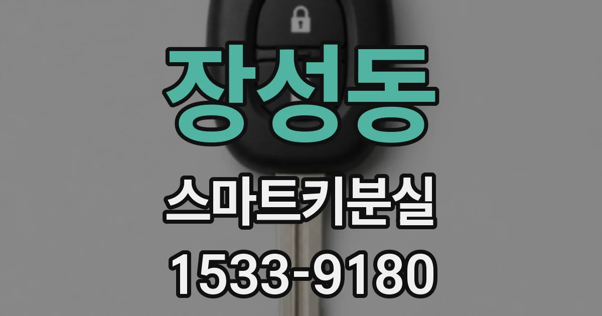 장성동 스마트키분실