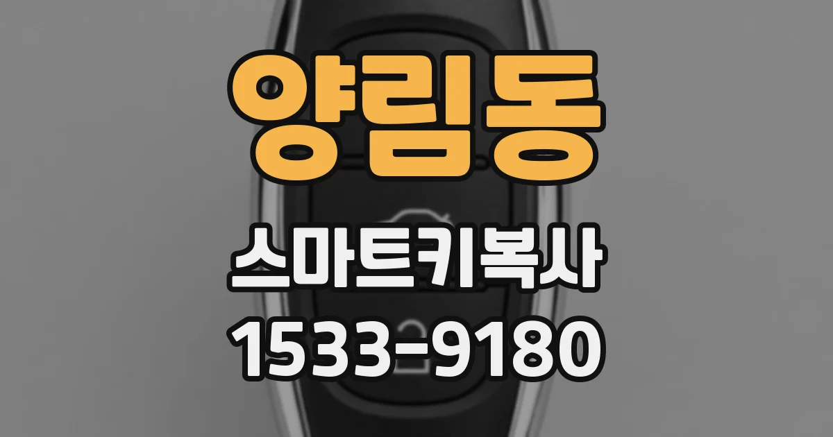양림동 스마트키복사