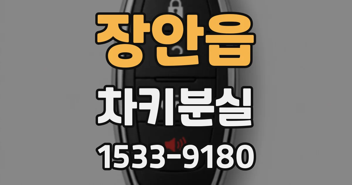 장안읍 차키분실