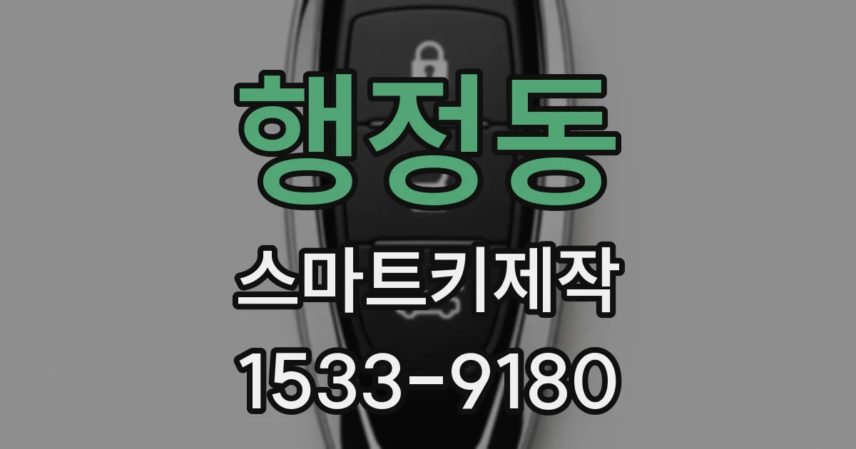 행정동 스마트키제작