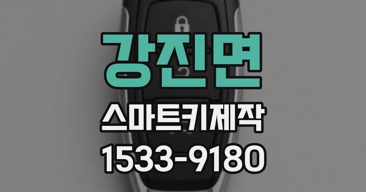 강진면 스마트키제작
